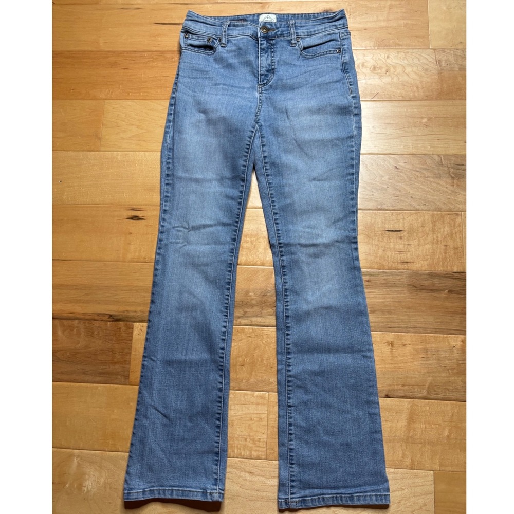 St. John's Bay Bootcut Jeans Women 6 Blue Medium Wash Stretch Denim Pants
